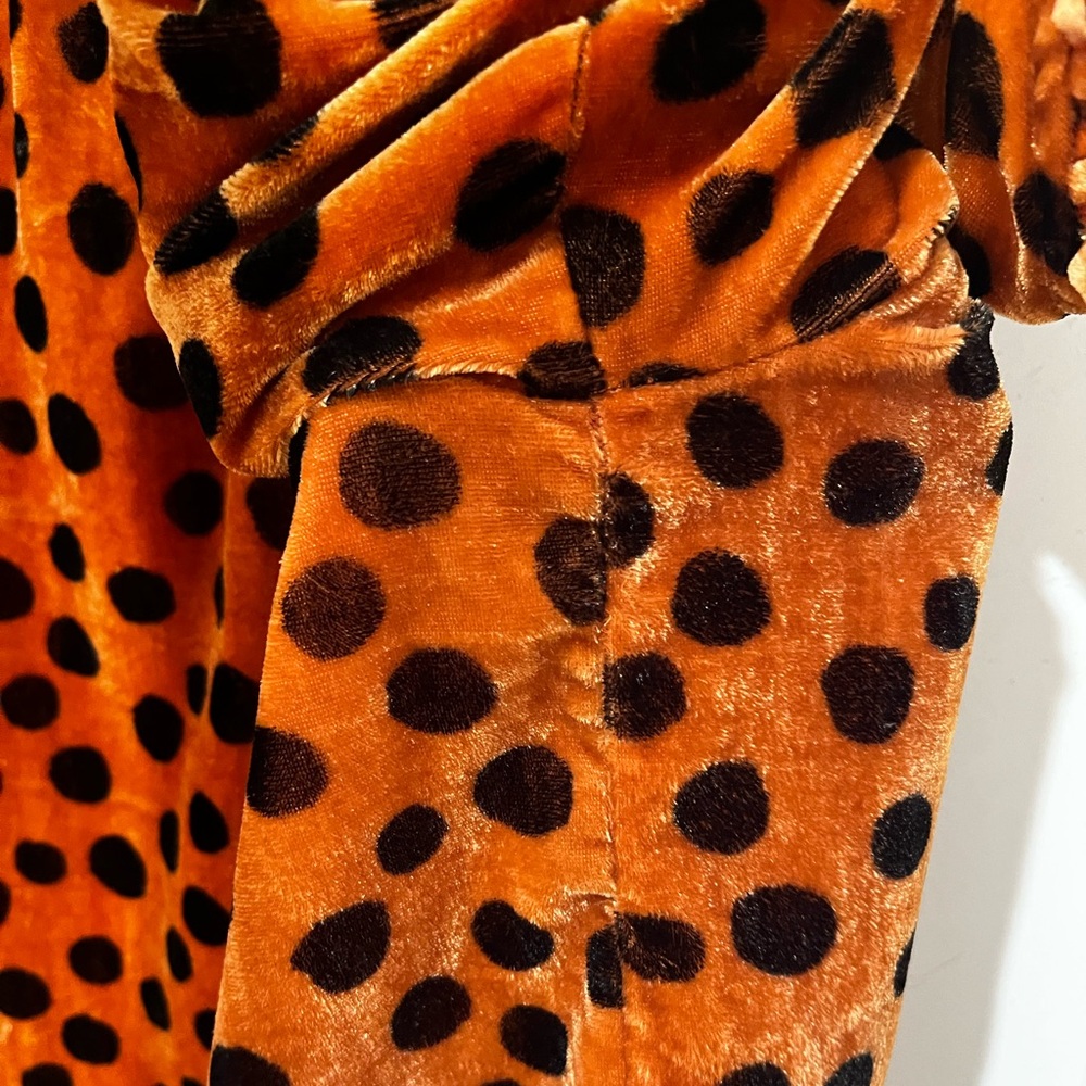 Madewell Velvet Leopard Ruffle Sleeve Top Size XS - Picture 15 of 16
